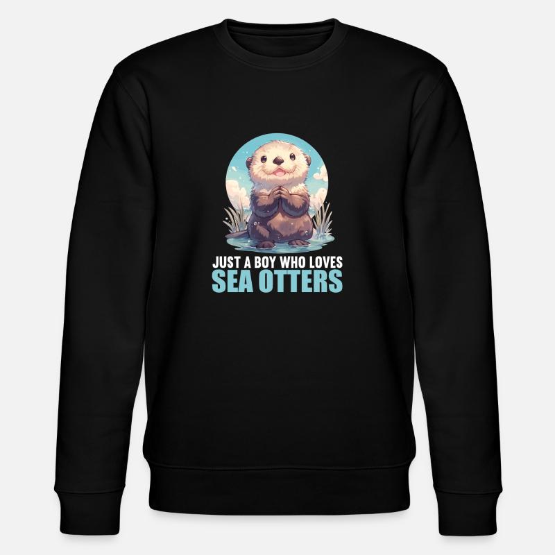 Seeotter - Stanley/Stella Unisex Bio-Sweatshirt CHANGER  - Schwarz