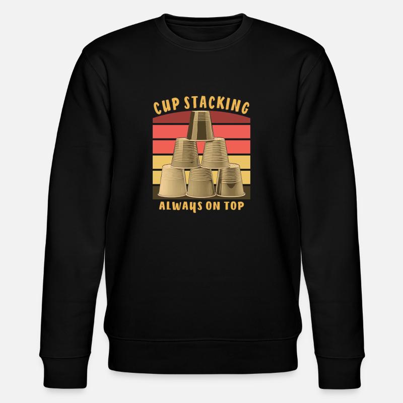 CUP STACKING ALWAYS ON TOP - Stanley/Stella Unisex Bio-Sweatshirt CHANGER  - Schwarz