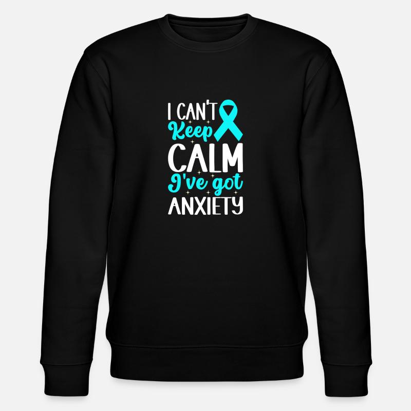 Angststörung Anxiety disorder - Stanley/Stella Unisex Bio-Sweatshirt CHANGER  - Schwarz