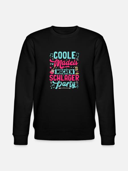 Cool girls make Schlager party - Stanley/Stella CHANGER Unisex Organic Sweatshirt - black
