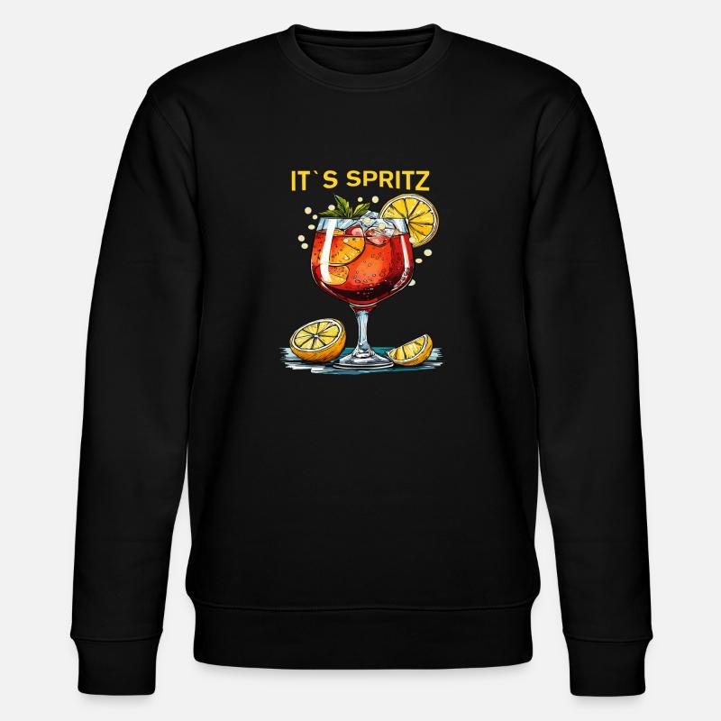 GETRÄNK IT`S SPRITZ - Stanley/Stella Unisex Bio-Sweatshirt CHANGER  - Schwarz