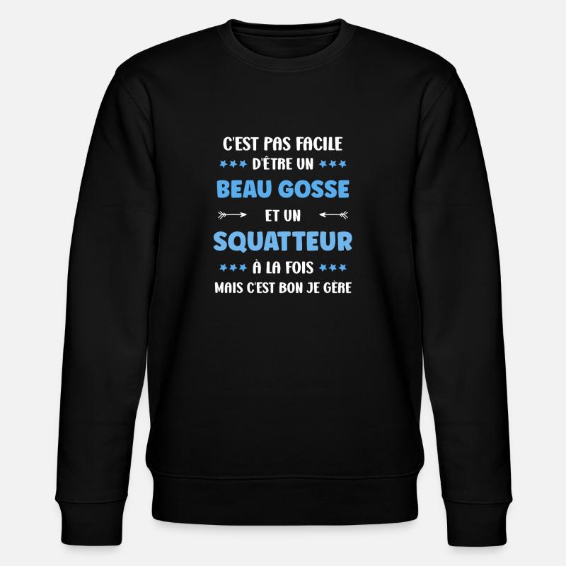 squatteur - Sweat bio CHANGER Stanley/Stella Unisexe - noir