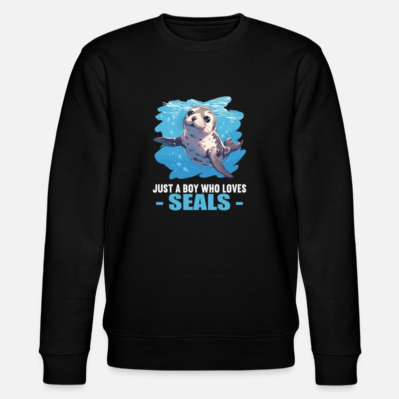Seals, Seal - Stanley/Stella CHANGER Unisex Organic Sweatshirt - black