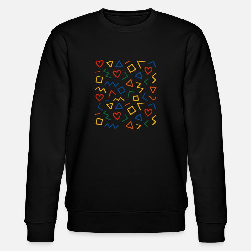 Conception de motifs géométriques - Sweat bio CHANGER Stanley/Stella Unisexe - noir