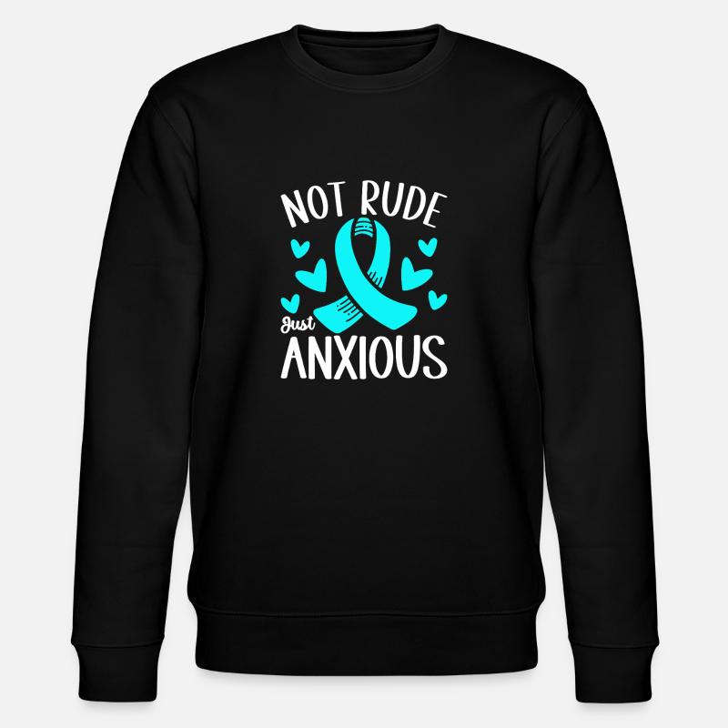 Angststörung Anxiety disorder - Stanley/Stella Unisex Bio-Sweatshirt CHANGER  - Schwarz
