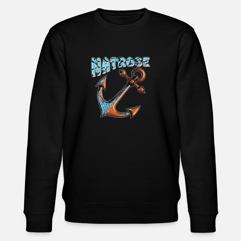 SCHIFFANKER MATROSE - Stanley/Stella Unisex Bio-Sweatshirt CHANGER  - Schwarz