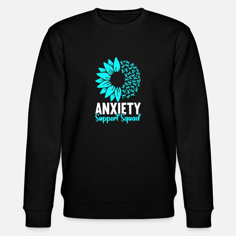 Angststörung Anxiety disorder - Stanley/Stella Unisex Bio-Sweatshirt CHANGER  - Schwarz