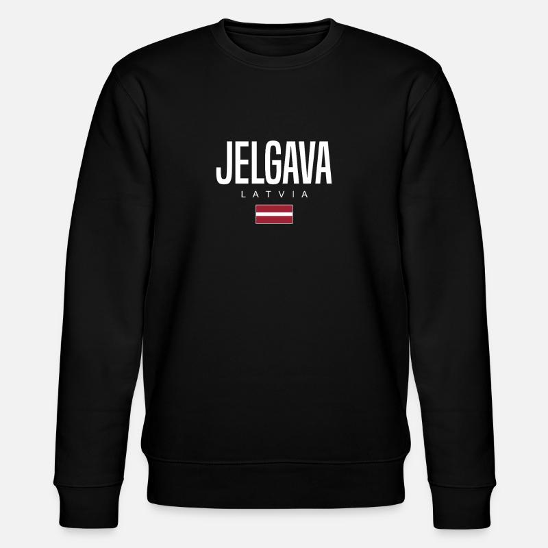 Jelgava Lettland - Stanley/Stella Unisex Bio-Sweatshirt CHANGER  - Schwarz