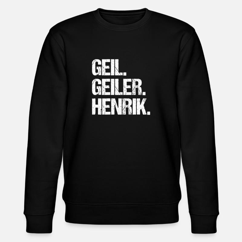 Henrik - Stanley/Stella Unisex Bio-Sweatshirt CHANGER  - Schwarz