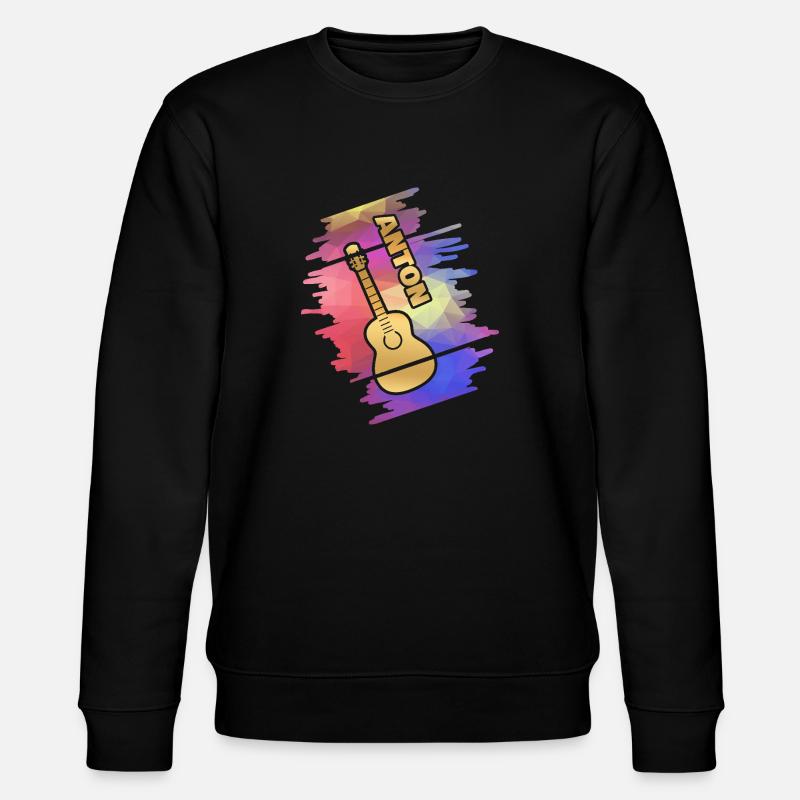 Geschenk für Anton - Stanley/Stella Unisex Bio-Sweatshirt CHANGER  - Schwarz