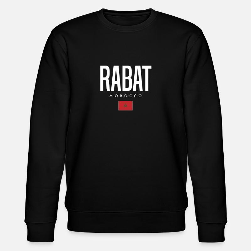 Rabat, Maroc - Sweat bio CHANGER Stanley/Stella Unisexe - noir