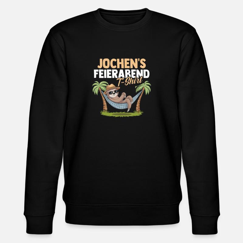 Sloth Jochen - Stanley/Stella CHANGER Unisex Organic Sweatshirt - black