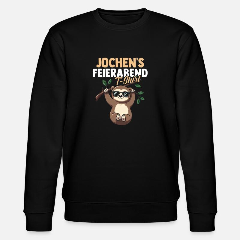 Sloth Jochen - Stanley/Stella CHANGER Unisex Organic Sweatshirt - black