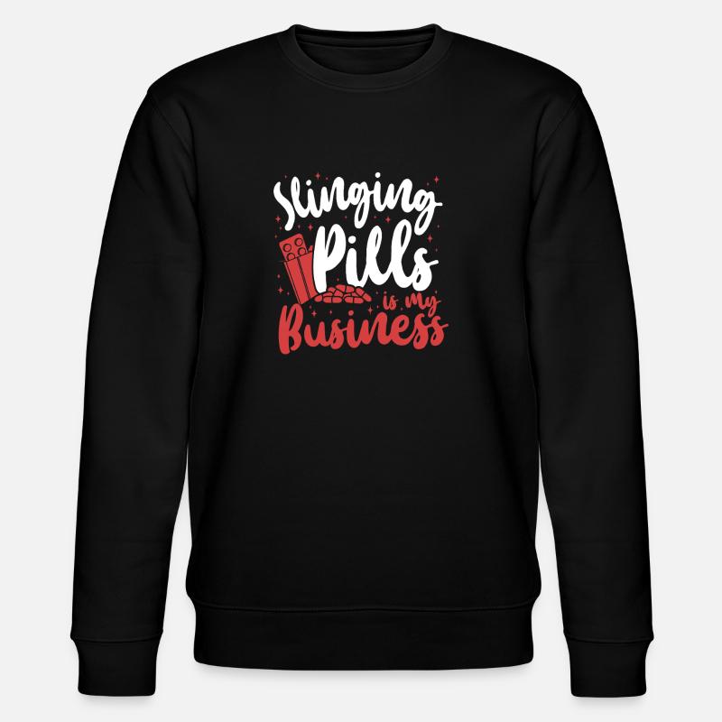 Pharmacy Tech Technician - Stanley/Stella CHANGER Unisex Organic Sweatshirt - black