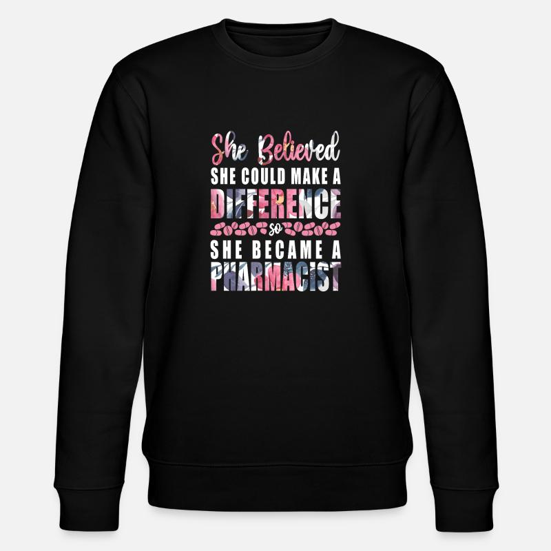 Pharmacy Tech Technician - Stanley/Stella Unisex Bio-Sweatshirt CHANGER  - Schwarz
