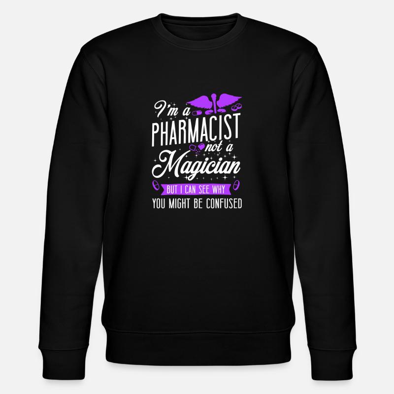 Pharmacy Tech Technician - Stanley/Stella Unisex Bio-Sweatshirt CHANGER  - Schwarz