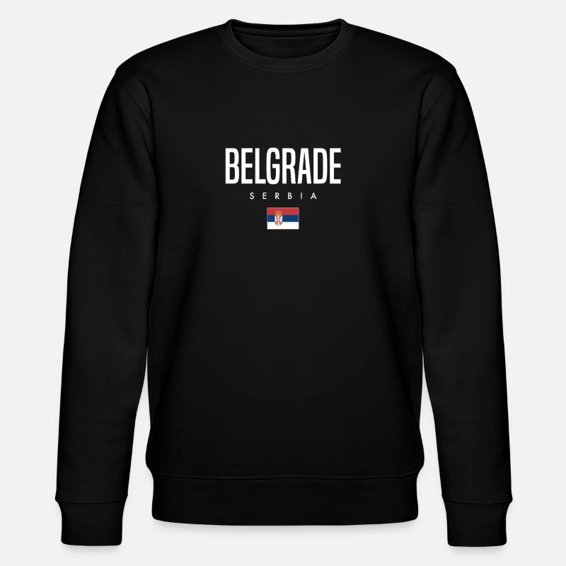 Belgrad Serbien - Stanley/Stella Unisex Bio-Sweatshirt CHANGER  - Schwarz