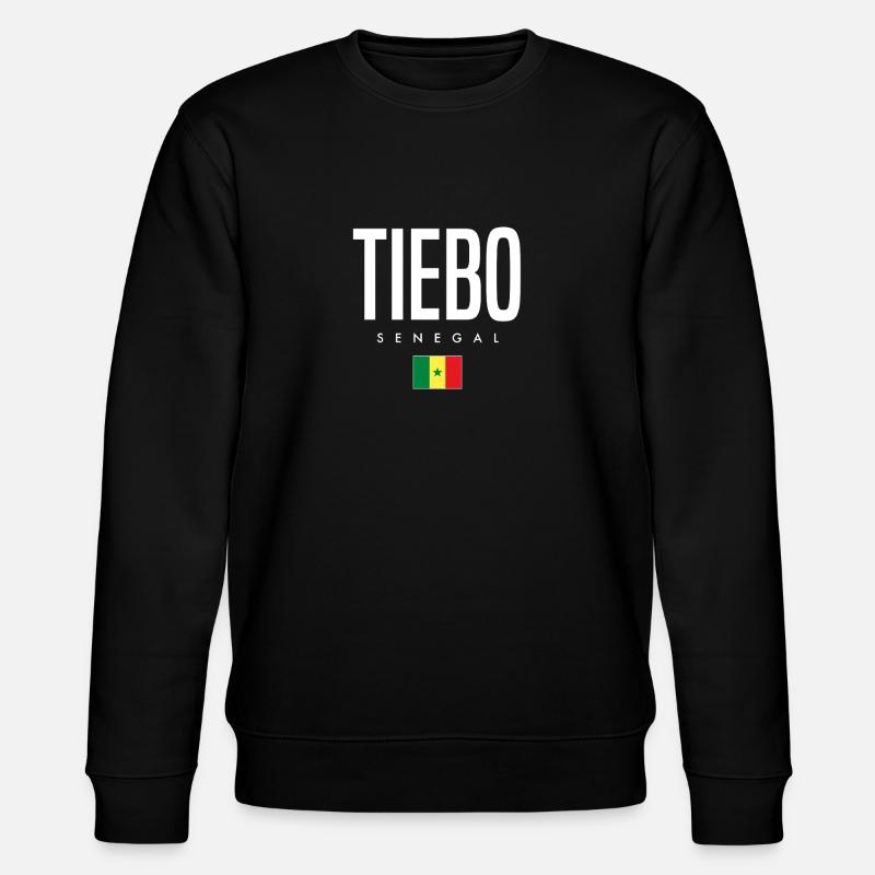 Tiebo Sénégal - Sweat bio CHANGER Stanley/Stella Unisexe - noir