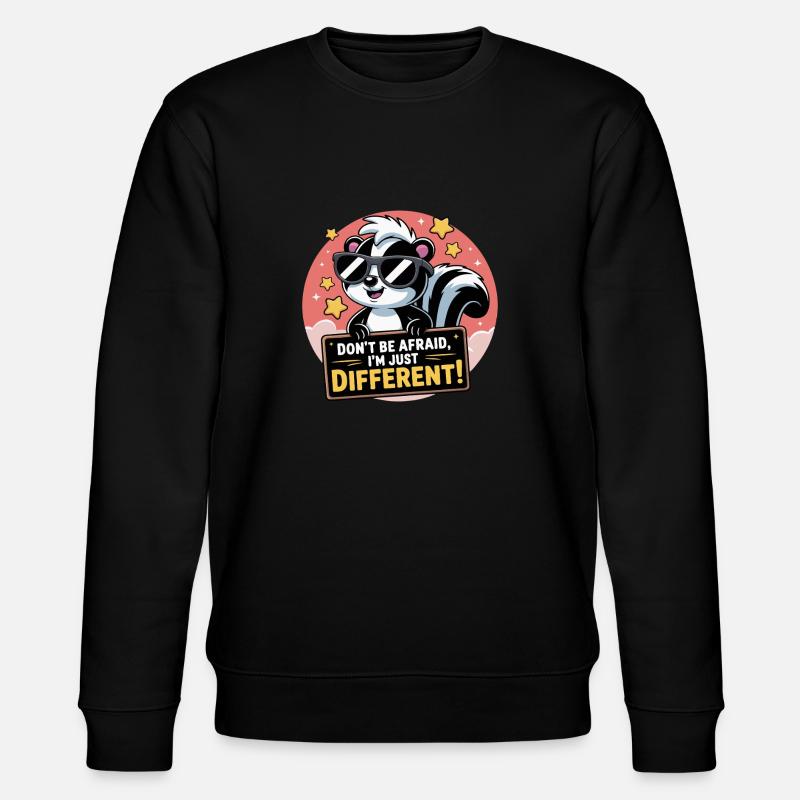 LES MOUFFETTES N’ONT PAS PEUR - Sweat bio CHANGER Stanley/Stella Unisexe - noir