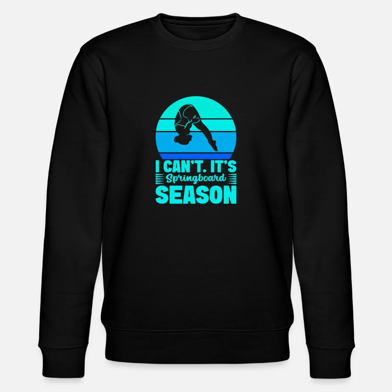Kunstspringen Turmspringer Sprungbrett - Stanley/Stella Unisex Bio-Sweatshirt CHANGER  - Schwarz