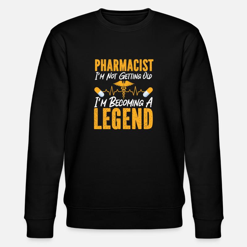 Pharmacy Tech Technician - Stanley/Stella Unisex Bio-Sweatshirt CHANGER  - Schwarz