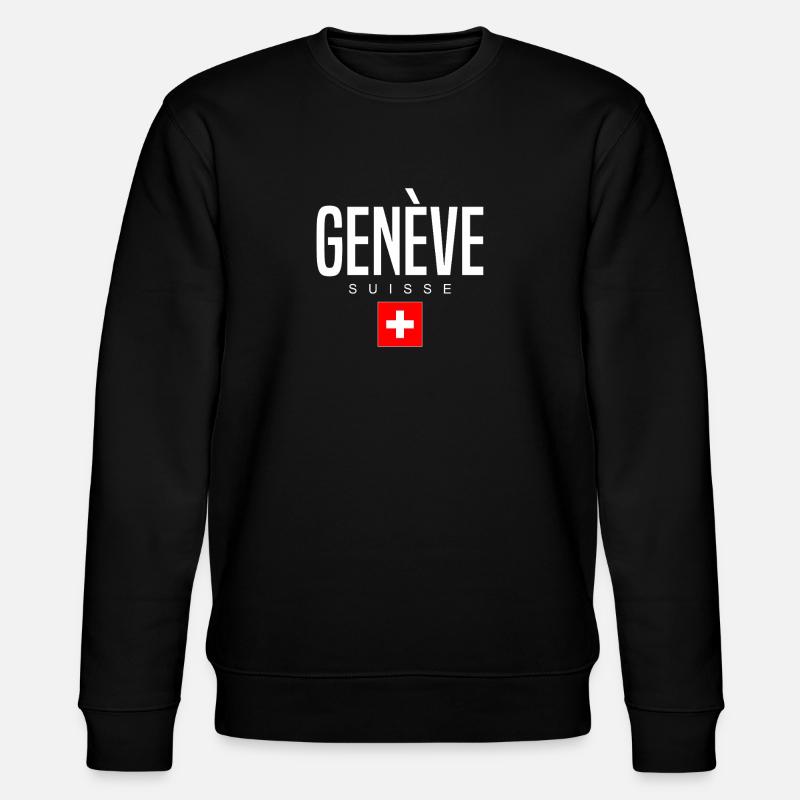 Genf Schweiz - Stanley/Stella Unisex Bio-Sweatshirt CHANGER  - Schwarz