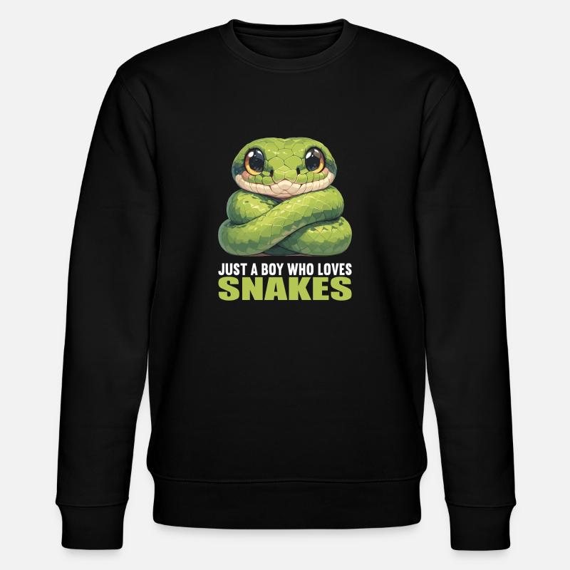 Snakes Snake - Stanley/Stella CHANGER Unisex Organic Sweatshirt - black
