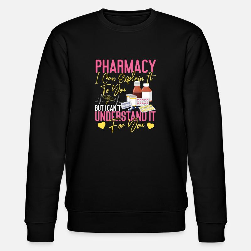 Pharmacy Tech Technician - Stanley/Stella Unisex Bio-Sweatshirt CHANGER  - Schwarz