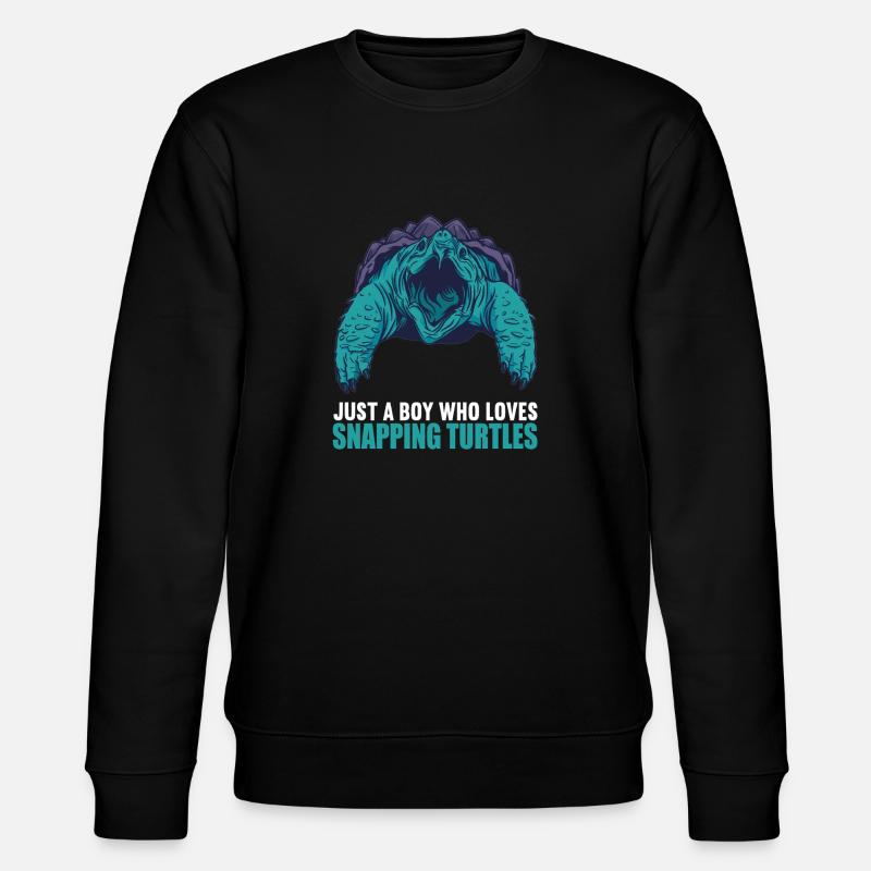Schnappschildkröten Schnappschildkröte - Stanley/Stella Unisex Bio-Sweatshirt CHANGER  - Schwarz