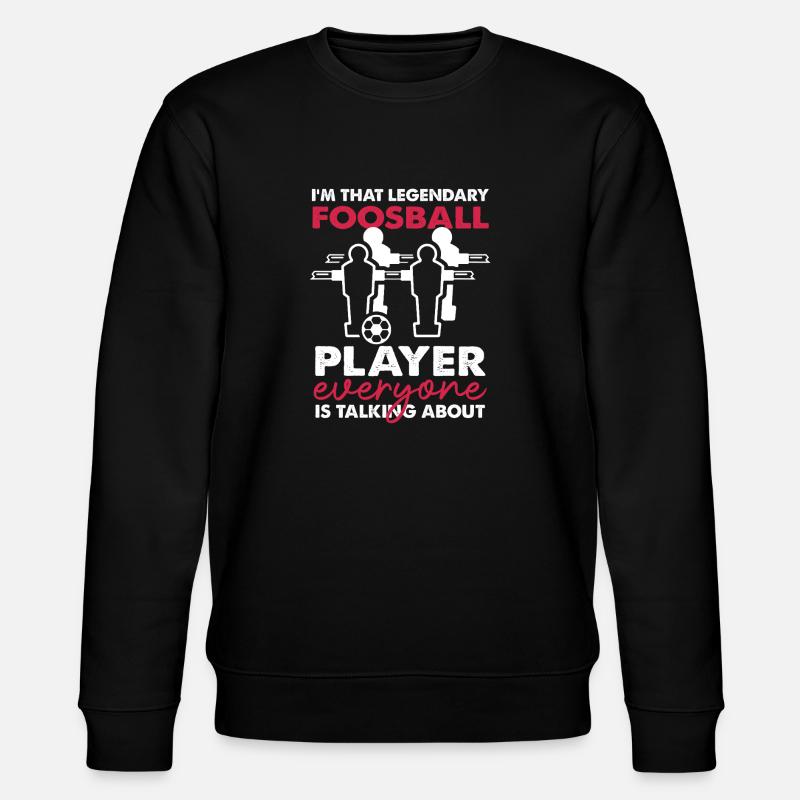 Legendary Foosball Player Design - Stanley/Stella Unisex Bio-Sweatshirt CHANGER  - Schwarz