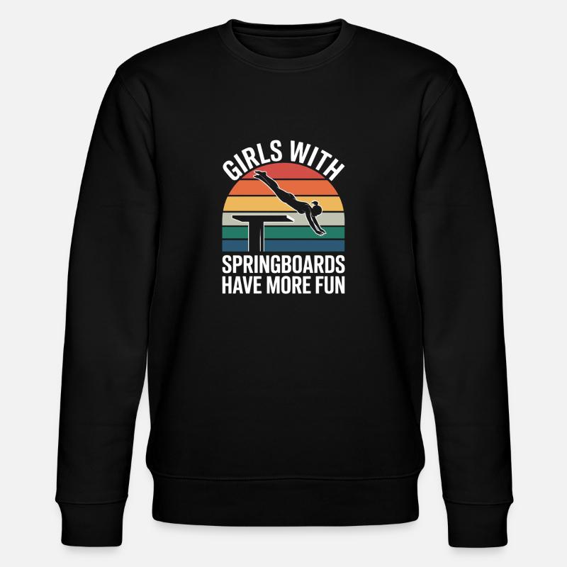 Diving diving board - Stanley/Stella CHANGER Unisex Organic Sweatshirt - black