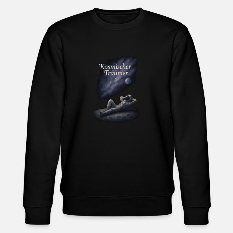 Kosmischer Träumer Weltraumfantasie - Stanley/Stella Unisex Bio-Sweatshirt CHANGER  - Schwarz