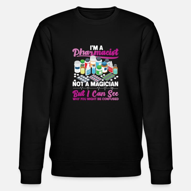 Pharmacy Tech Technician - Stanley/Stella CHANGER Unisex Organic Sweatshirt - black