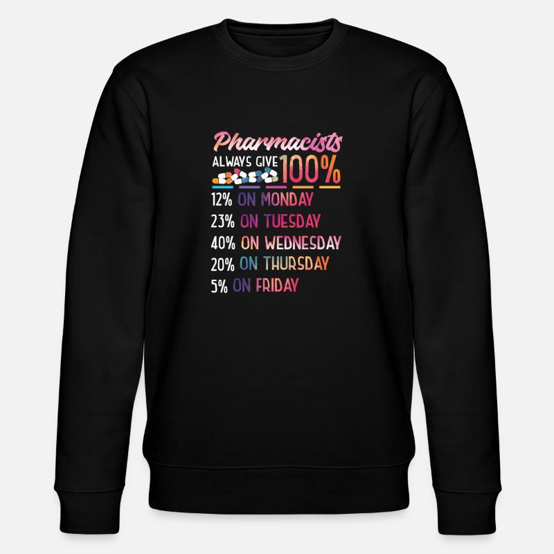 Pharmacy Tech Technician - Stanley/Stella CHANGER Unisex Organic Sweatshirt - black