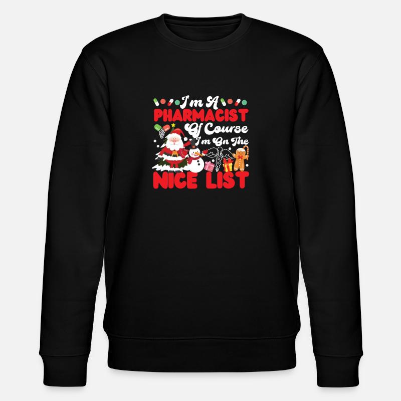 Pharmacy Tech Technician - Stanley/Stella CHANGER Unisex Organic Sweatshirt - black