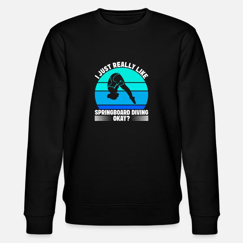 Diving diving board - Stanley/Stella CHANGER Unisex Organic Sweatshirt - black