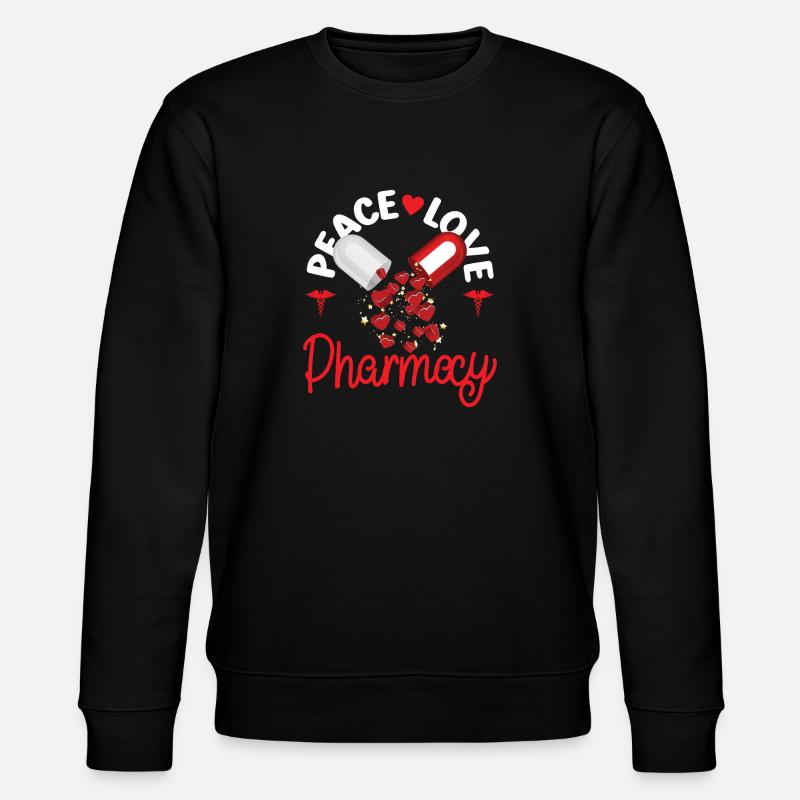 Pharmacy Tech Technician - Stanley/Stella CHANGER Unisex Organic Sweatshirt - black