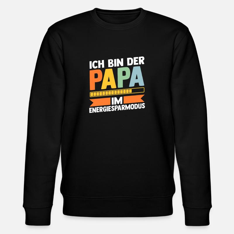 Father Team Dad - Stanley/Stella CHANGER Unisex Organic Sweatshirt - black