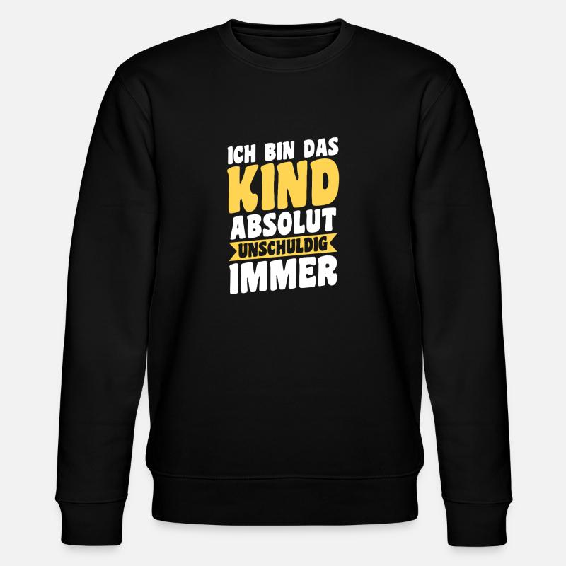Tochter Sohn - Stanley/Stella Unisex Bio-Sweatshirt CHANGER  - Schwarz