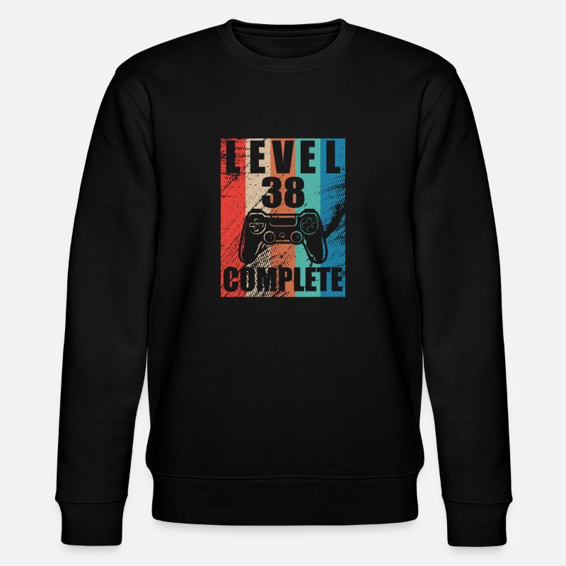 Level 38 complete - Stanley/Stella CHANGER Unisex Organic Sweatshirt - black