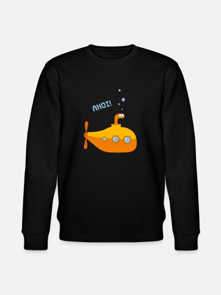 Unterwasser Comic U-Boot - Stanley/Stella Unisex Bio-Sweatshirt CHANGER - Schwarz