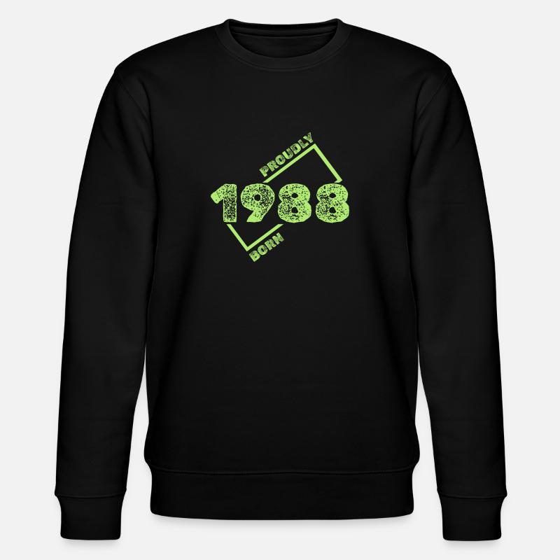 1988 - Stanley/Stella Unisex Bio-Sweatshirt CHANGER  - Schwarz