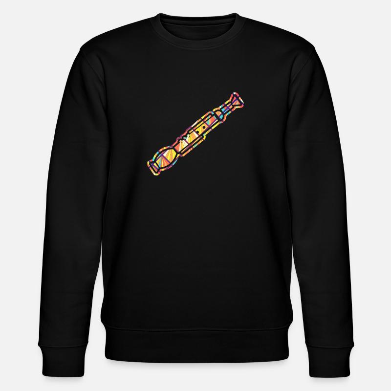 Oboe Geometric - Stanley/Stella CHANGER Unisex Organic Sweatshirt - black
