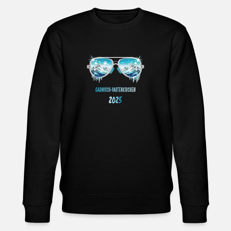 GARMISCH PARTENKIRCHEN 2025 - Stanley/Stella CHANGER Unisex Organic Sweatshirt - black