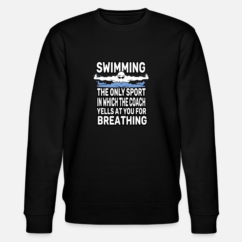 Schwimmen - Stanley/Stella Unisex Bio-Sweatshirt CHANGER  - Schwarz