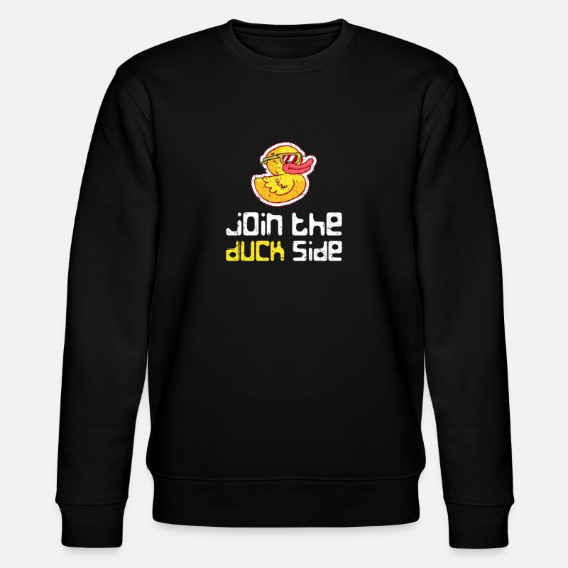 Ente Cooles Tier - Stanley/Stella Unisex Bio-Sweatshirt CHANGER  - Schwarz