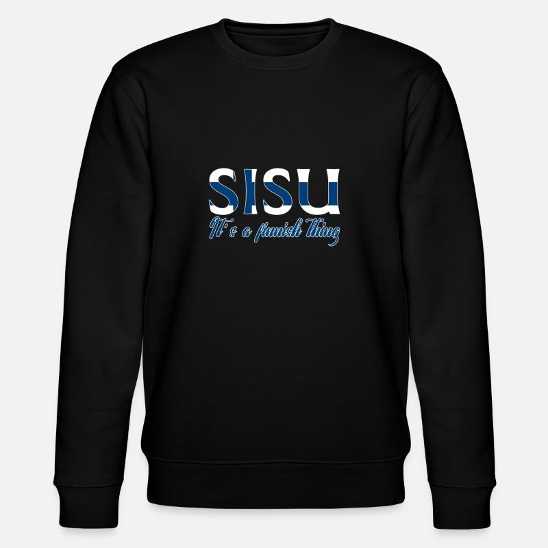 Finnland - Stanley/Stella Unisex Bio-Sweatshirt CHANGER  - Schwarz