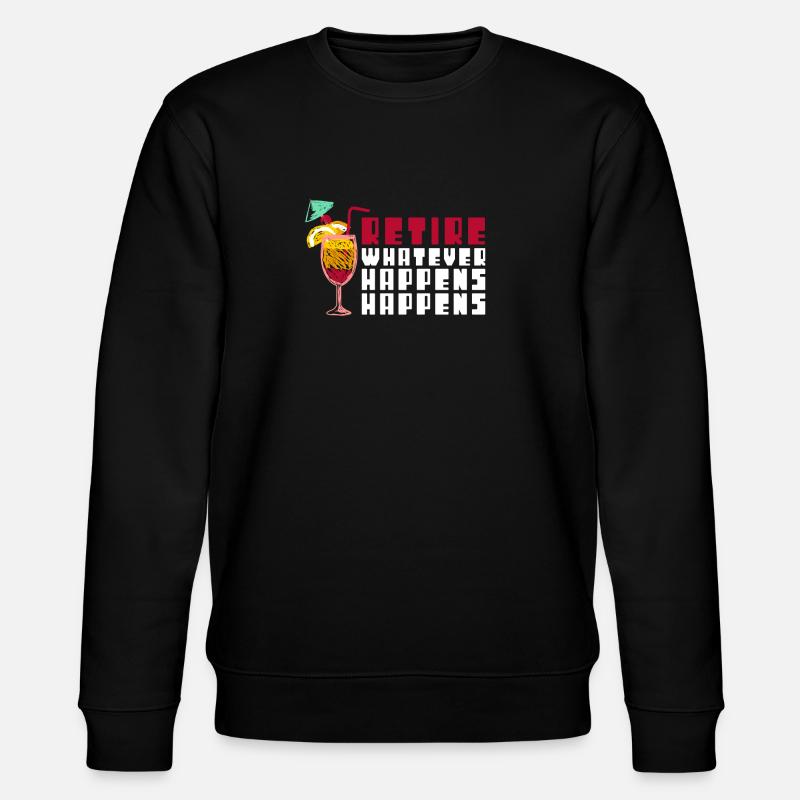 Pension relaxation cocktail - Stanley/Stella CHANGER Unisex Organic Sweatshirt - black