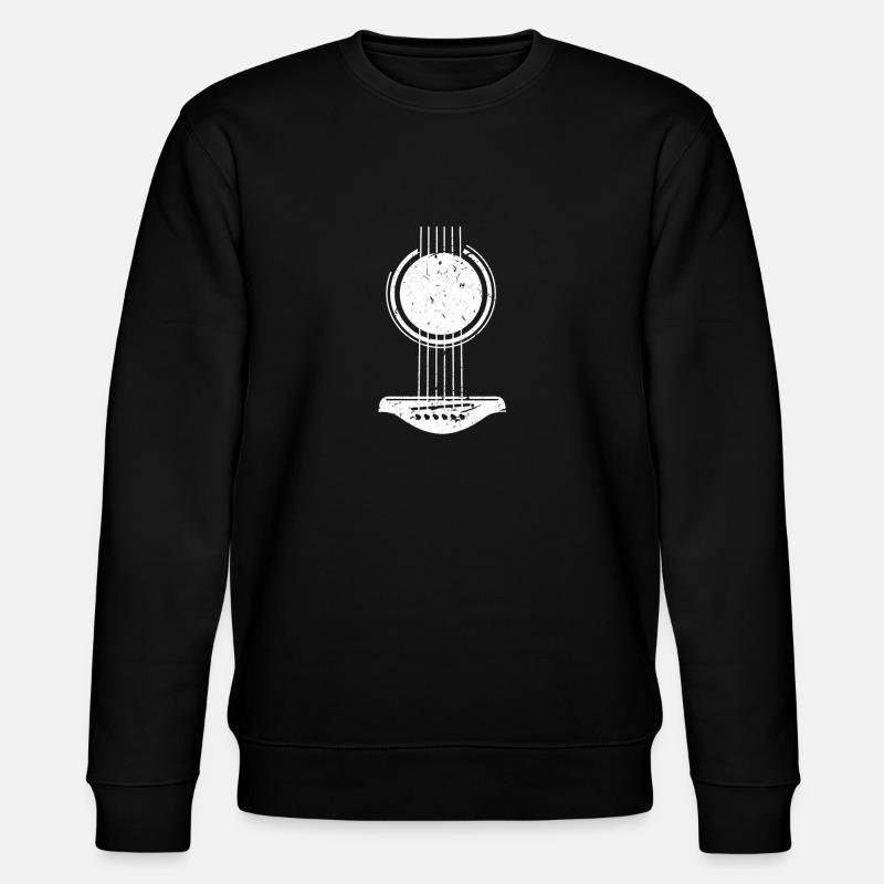 Guitar instrument gift - Stanley/Stella CHANGER Unisex Organic Sweatshirt - black