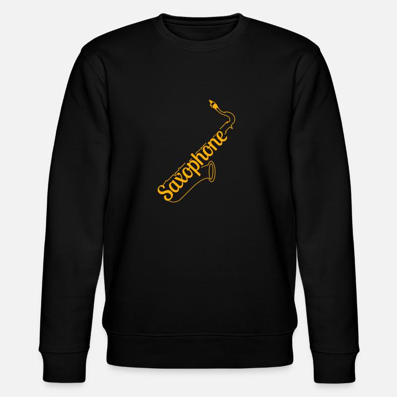 Saxophon - Stanley/Stella Unisex Bio-Sweatshirt CHANGER  - Schwarz